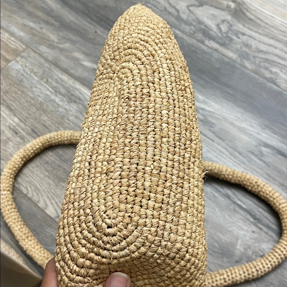 Loeffler Randall Cyrus Natural Ruffled Woven Tote - Picture 7 of 7